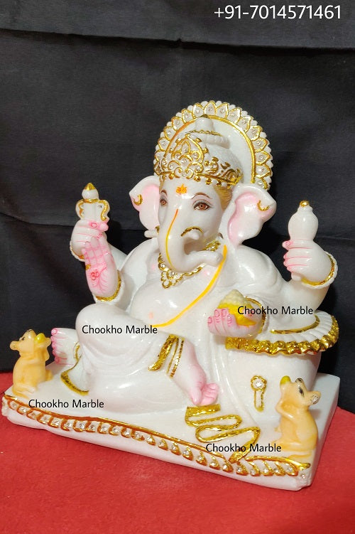 Ganesh Statue In Marble