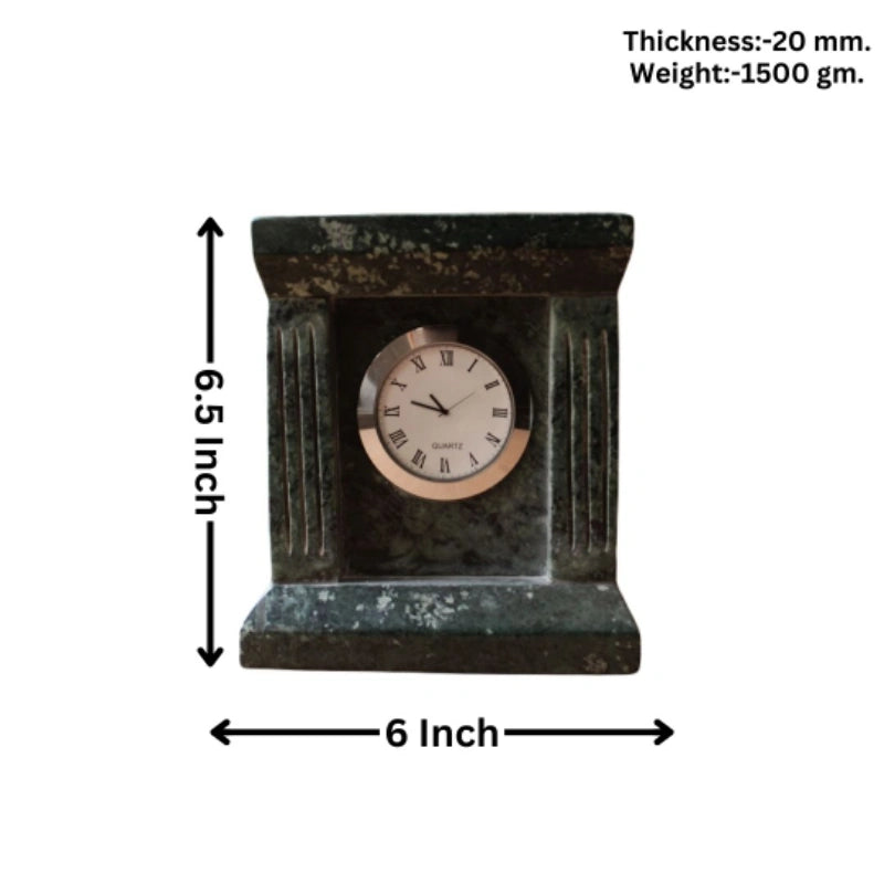 Italian architecture green 6x6.5 inches