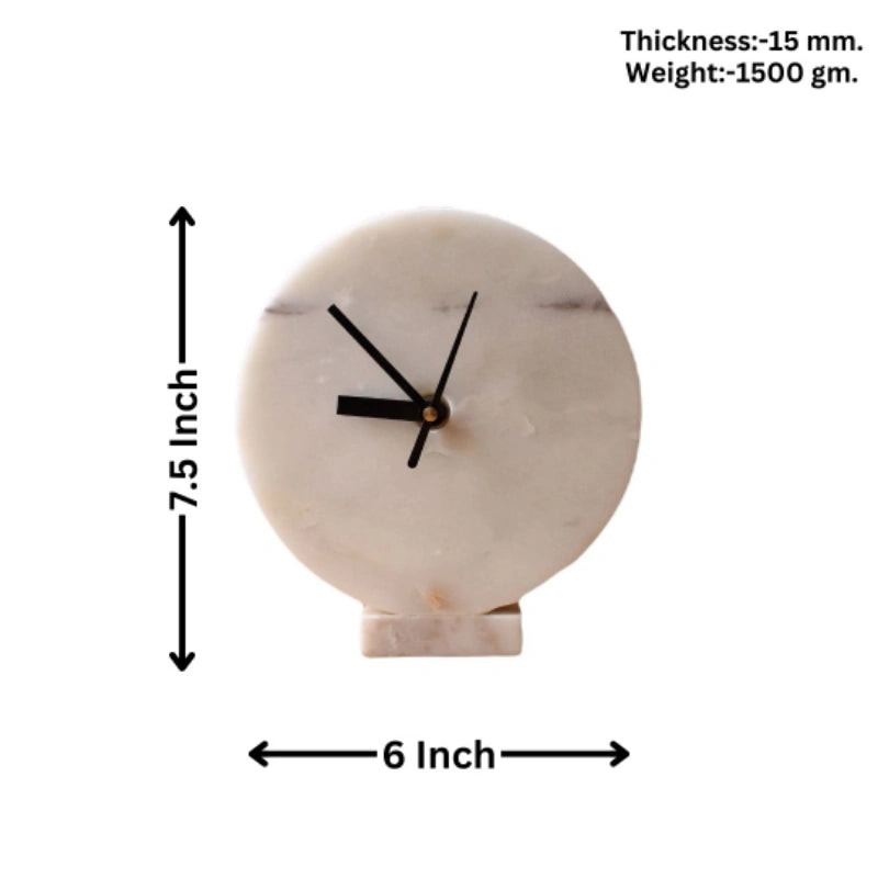 Circular White 6x7.5 inches