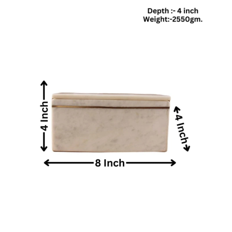 Brass Inlay Big 8x4x4 inches