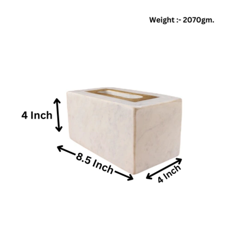 Rectangular Brass 8.5x4x4 inches