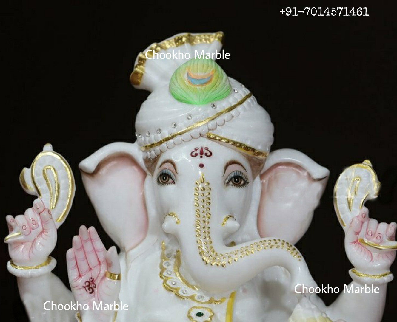 White Marble Ganesh Ji
