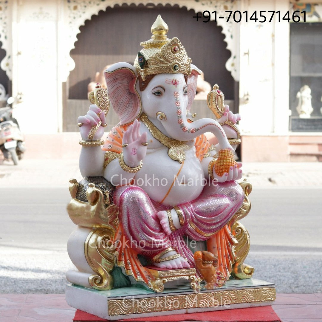 Makrana Marble Ganesh Statue