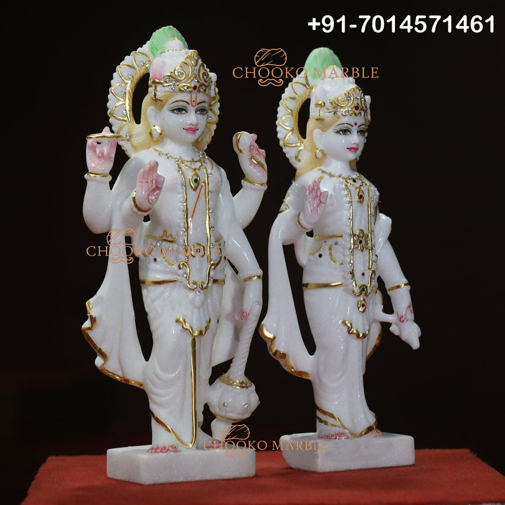 Lakshmi Narayan Marble Statue