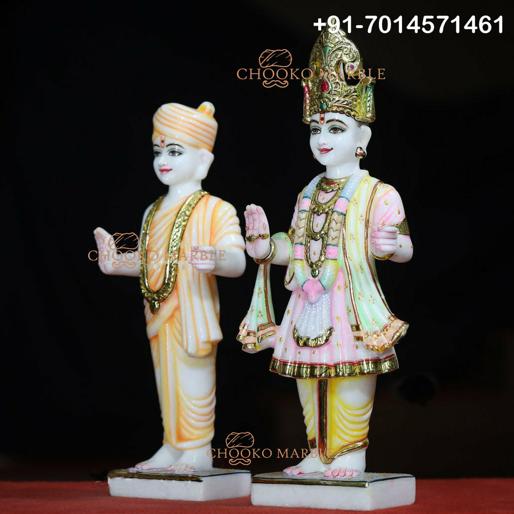 Swami Narayan Marble Statue