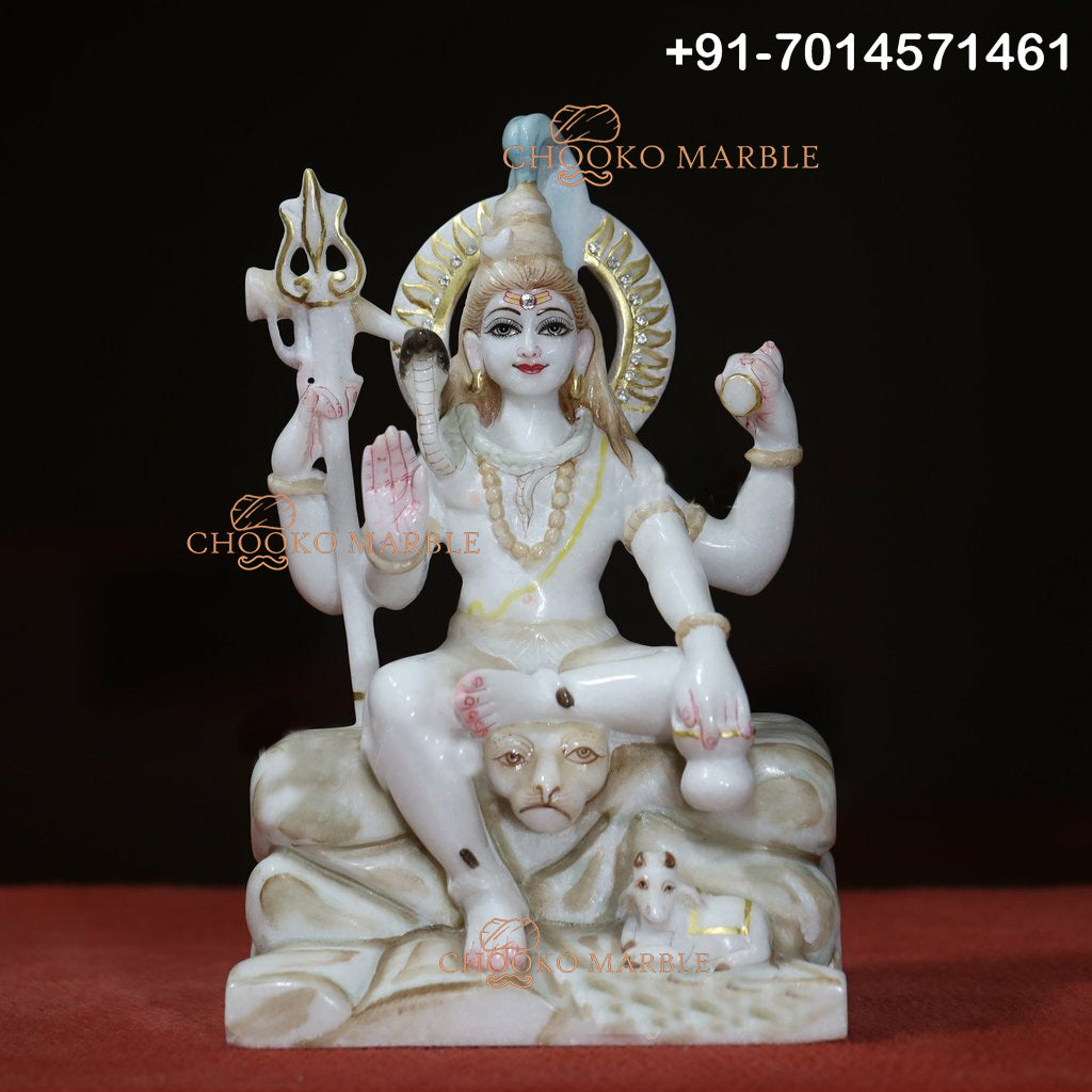 Shiv Ji Marble Statue