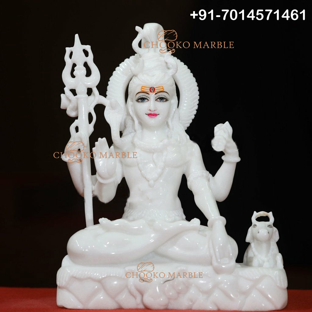 Shiv Ji Marble Statue