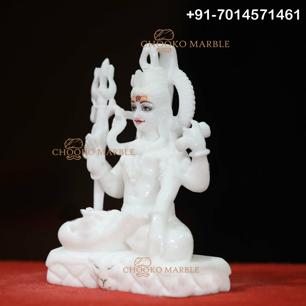 Shiv Ji Marble Statue