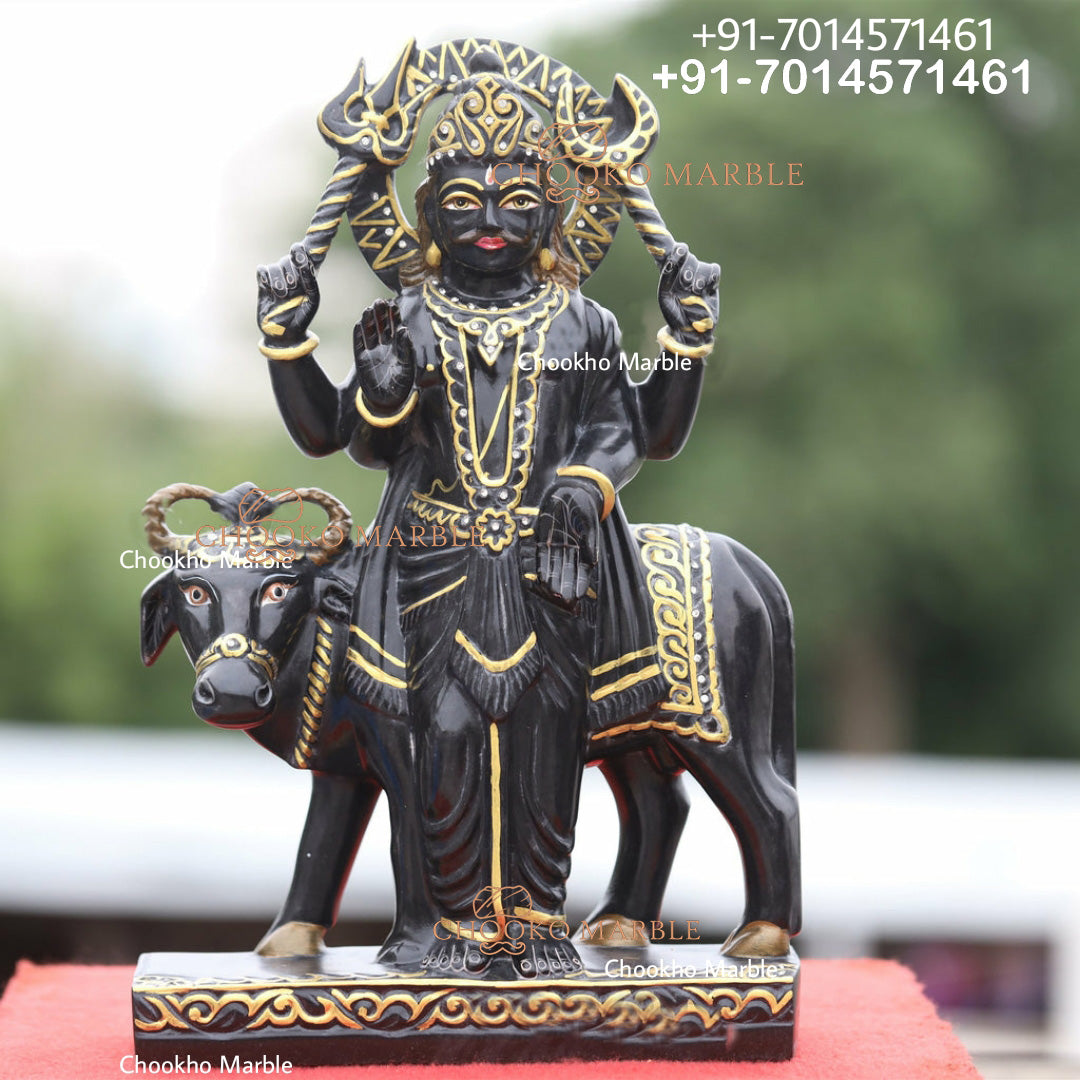 Shani Dev Marble Statue