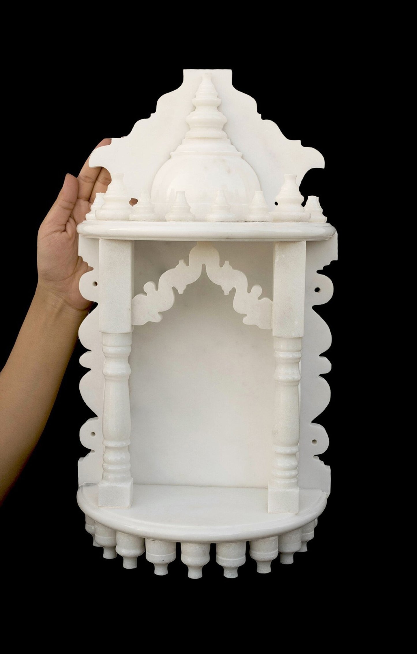 White Marble Home Temple