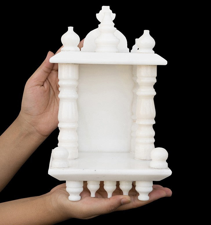 White Marble Home Temple