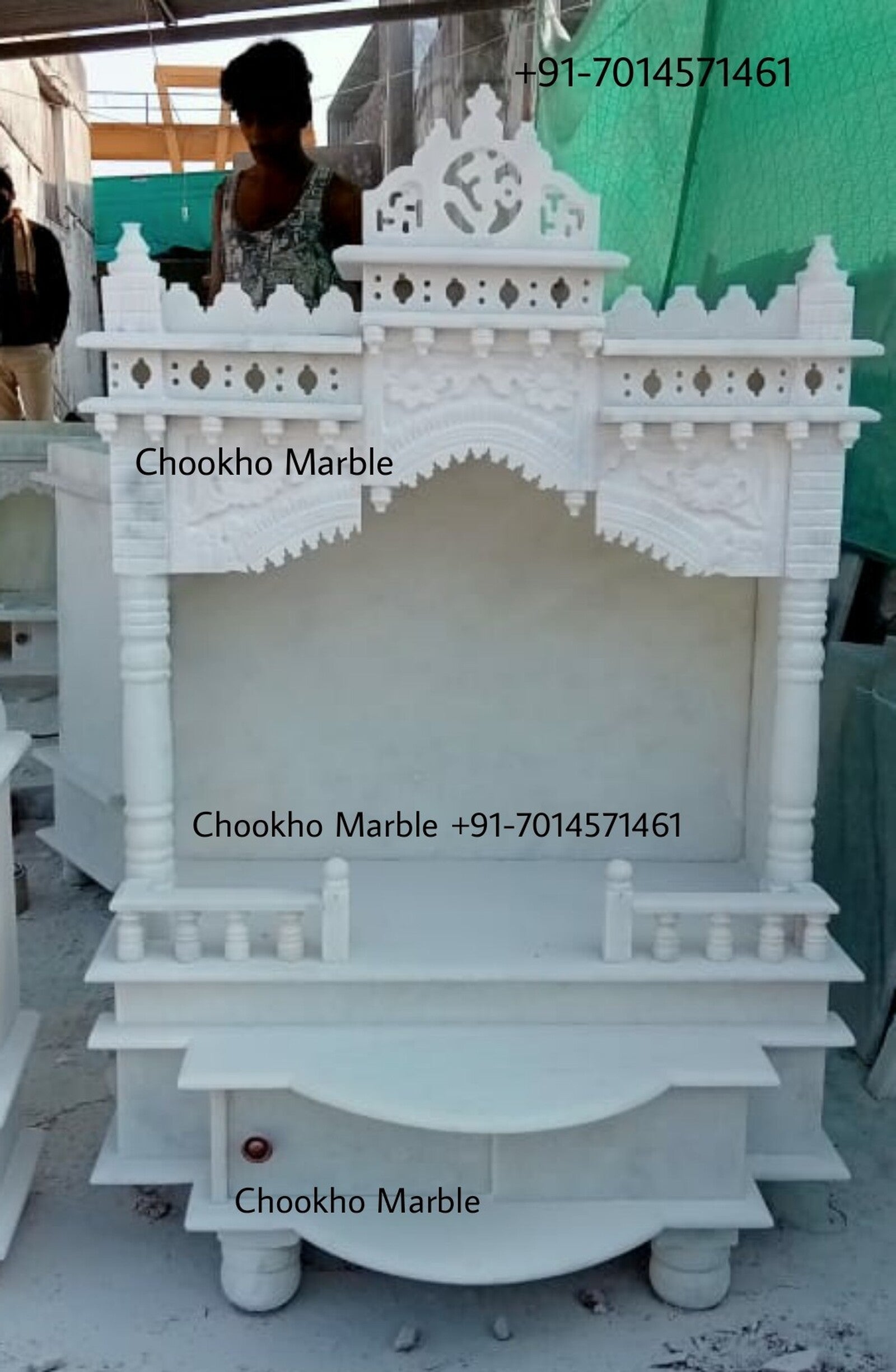 White Marble Home Temple