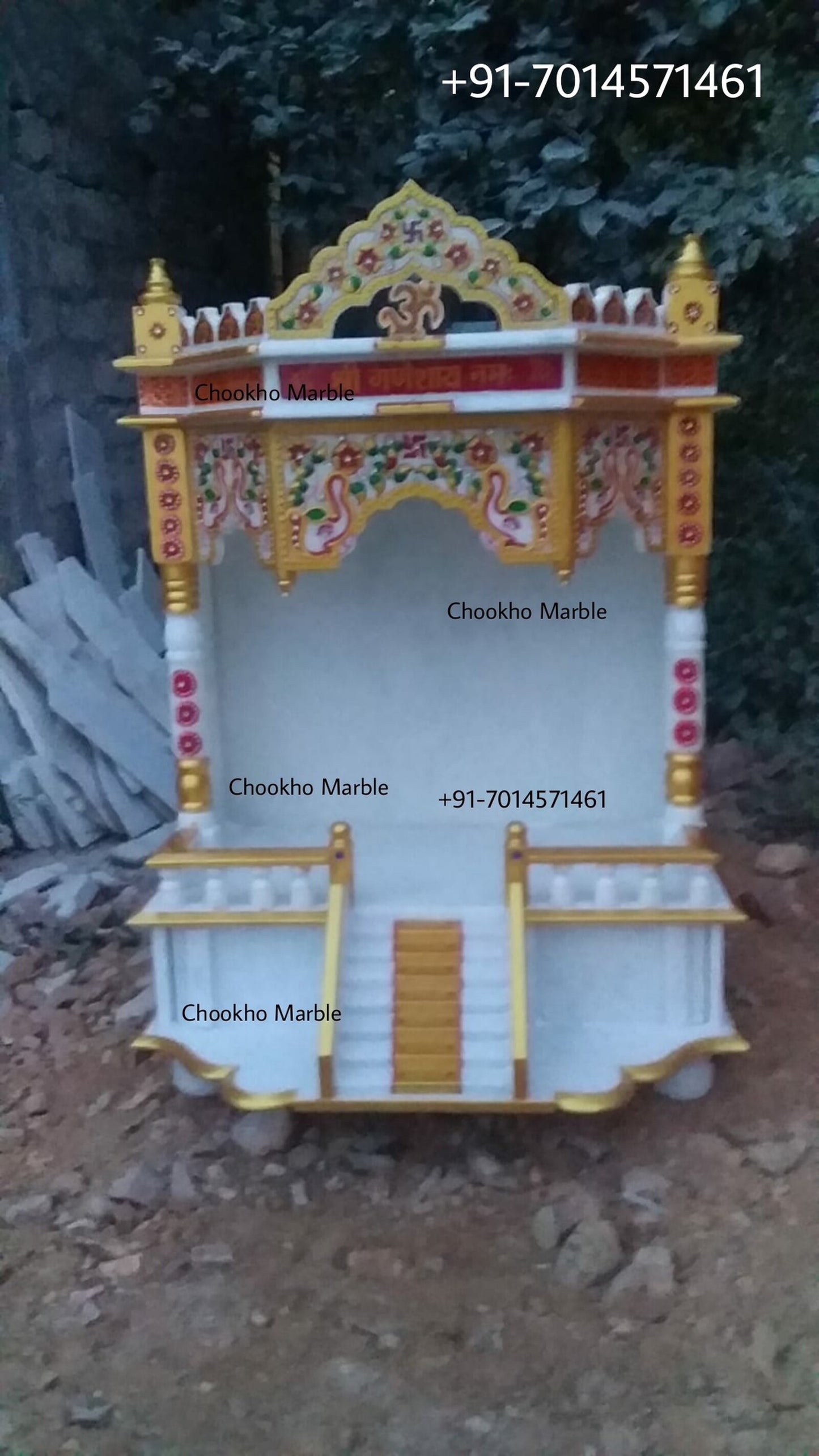 Painted Marble Home Temple