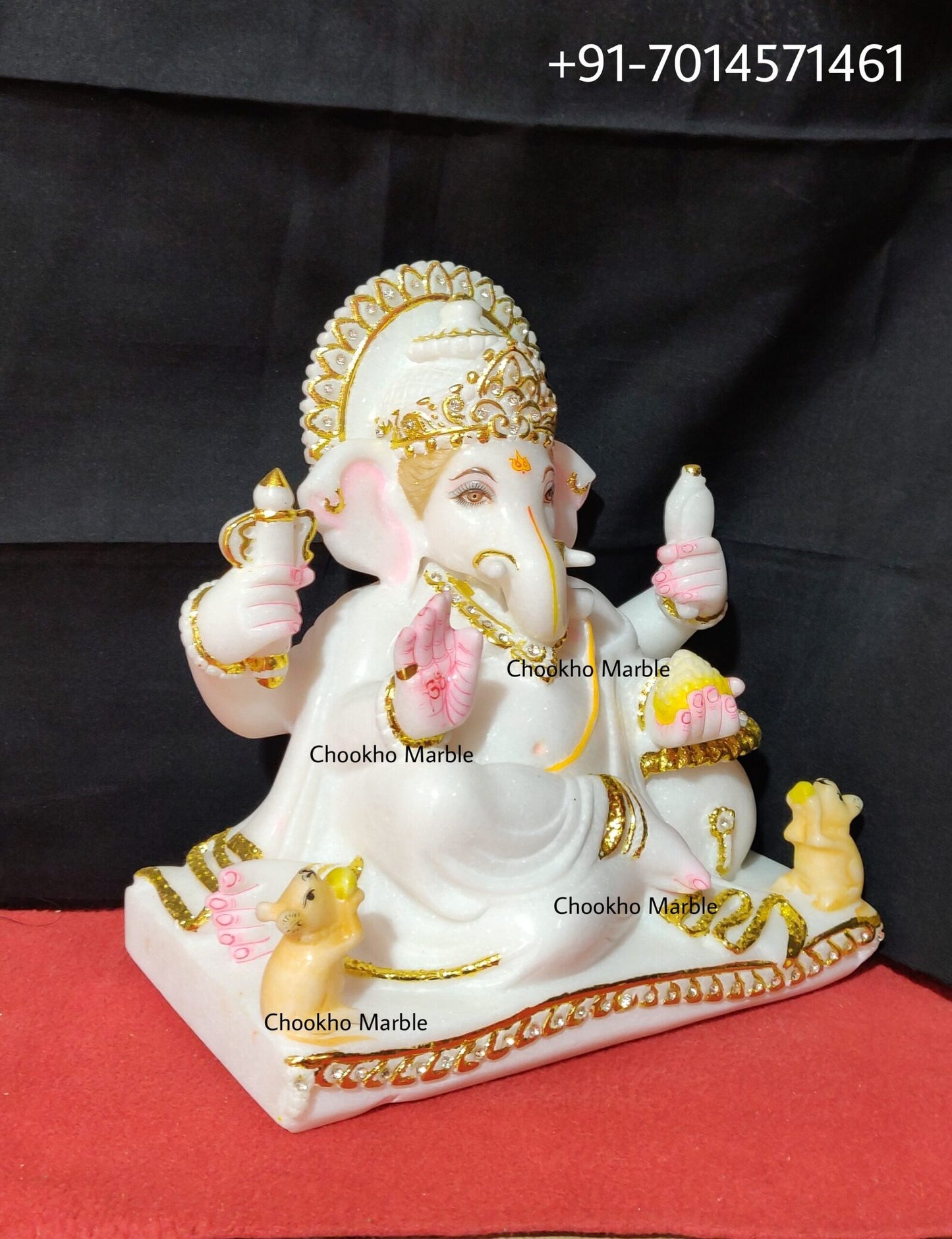 Ganesh Statue In Marble