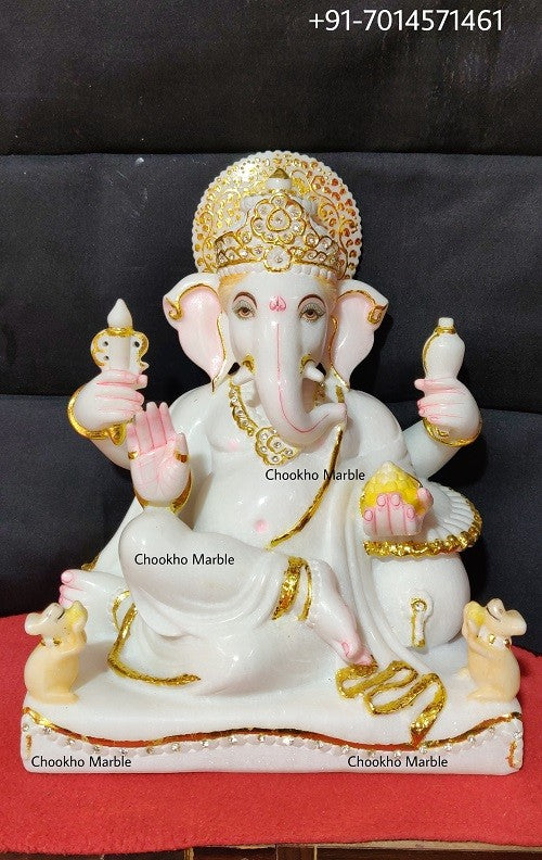 Lord Ganesha Marble Statue