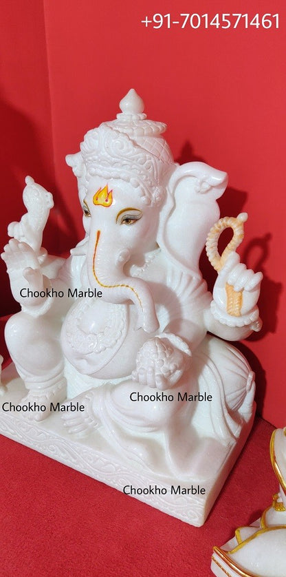 Marble Statue Of Ganesh Ji