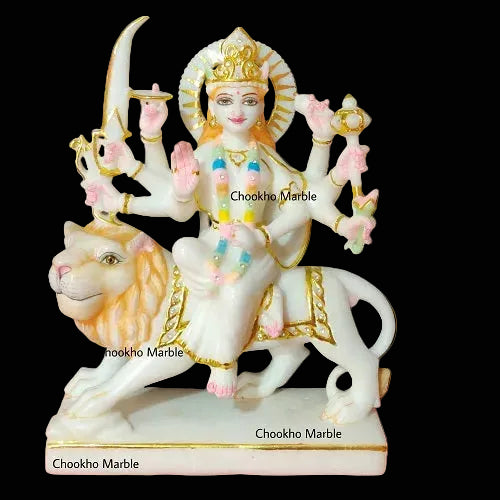 Marble Durga Mata Statue