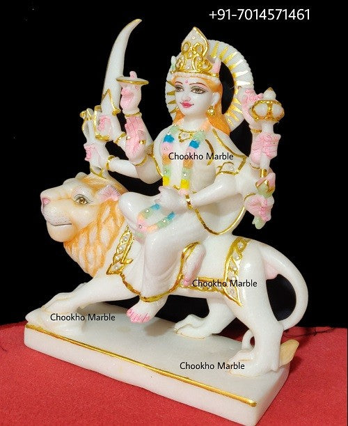 Marble Durga Mata Statue