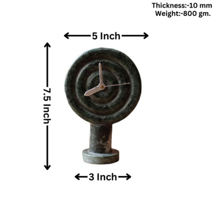 Multi circle green 5x7.5 inches