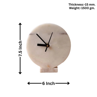 Circular White 6x7.5 inches