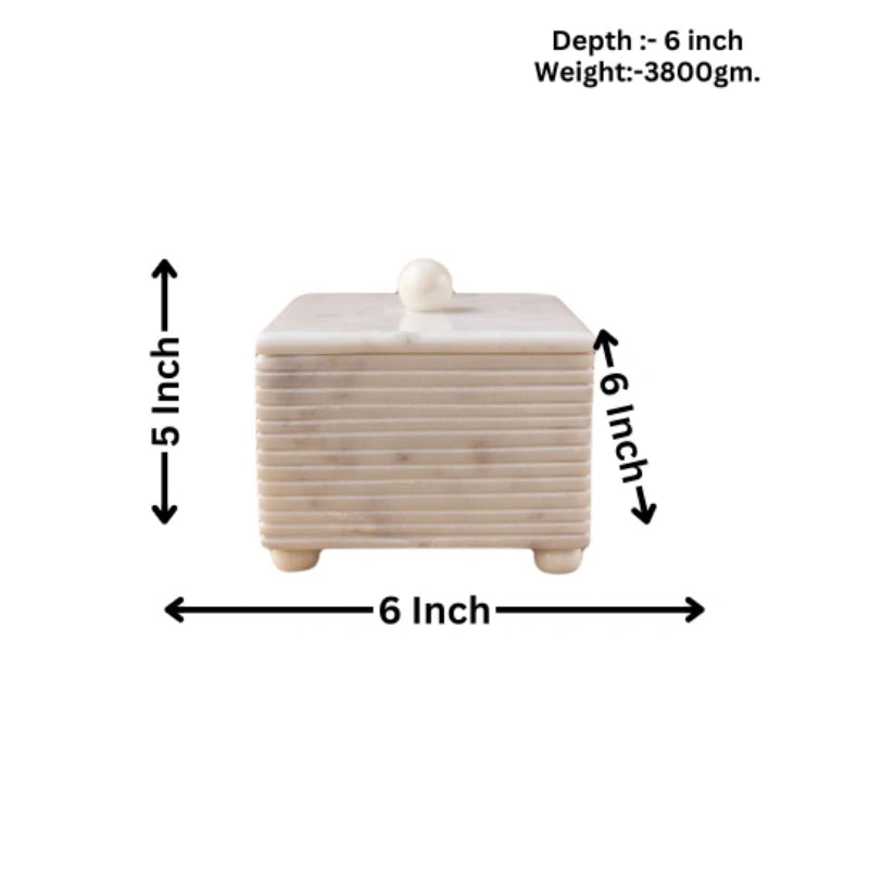 Strip White 6x6x5 inches
