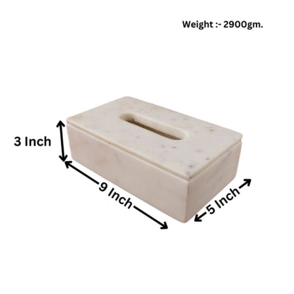 White Tissue boxes 9x5x3 inches