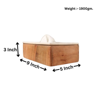 Wooden White 9x5x3 inches