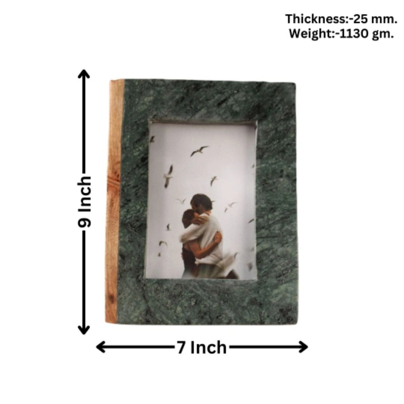 Green Wooden Book 9x7 inches