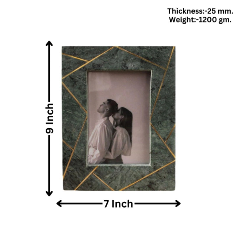 Green Brass Web 9x7 inches