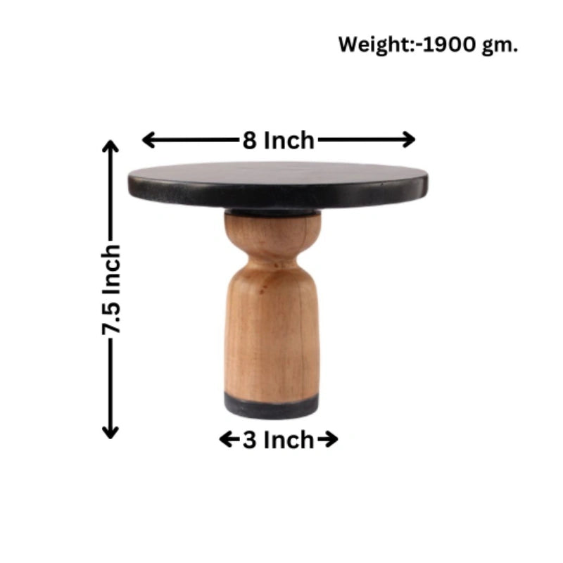 Pillar Black Cake Stand