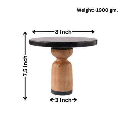 Pillar Black Cake Stand