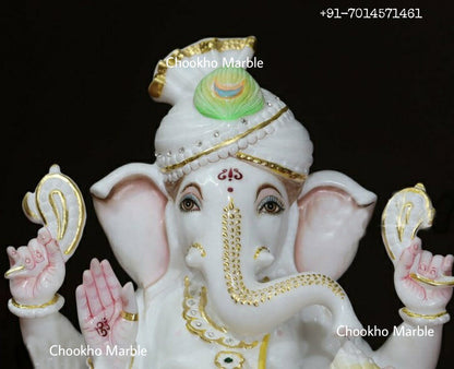 White Marble Ganesh Ji