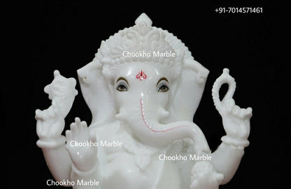 Ganesh Statue In Marble