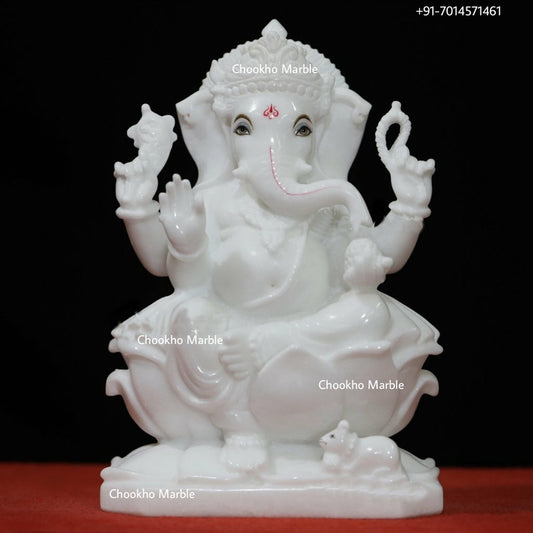 Ganesh Statue In Marble