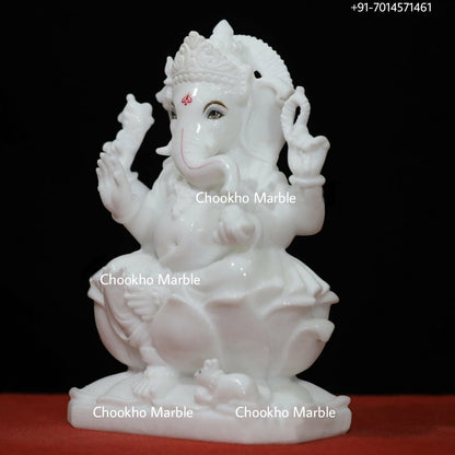 Ganesh Statue In Marble