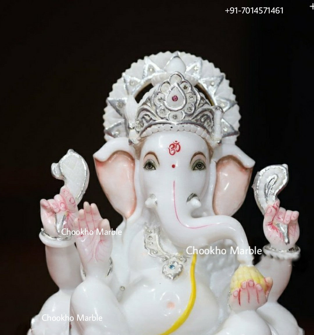 Lord Ganesha Marble Statue