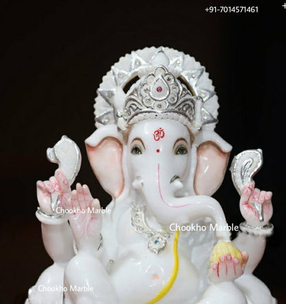 Lord Ganesha Marble Statue
