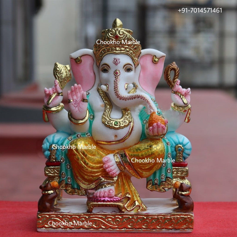 Ganesh Statue In Marble