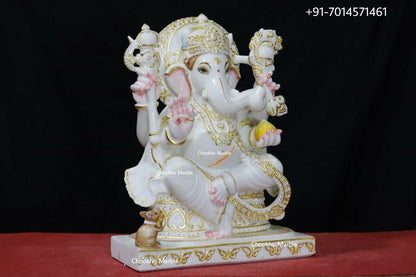 Lord Ganesha Marble Statue