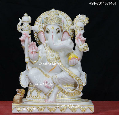 Lord Ganesha Marble Statue