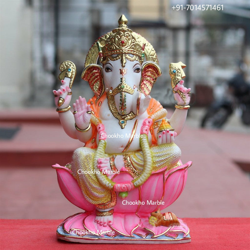 Marble Statue Of Ganesh Ji