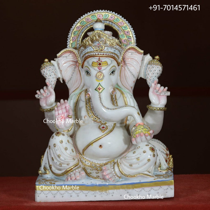 Marble Ganesh Statue of Ganesh Ji