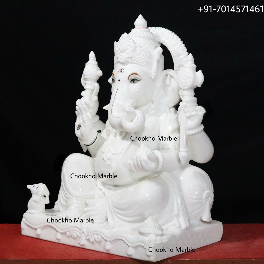 Ganesh Statue In Marble