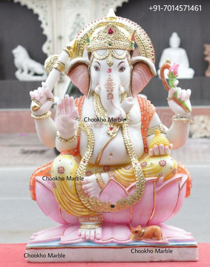 Lord Ganesha Marble Statue