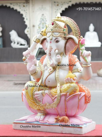 Lord Ganesha Marble Statue