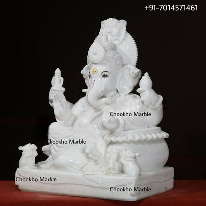 White Marble Ganesh Ji