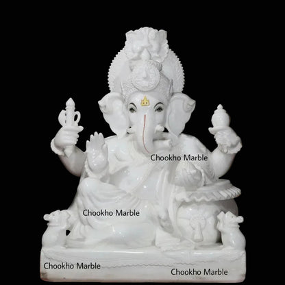 White Marble Ganesh Ji
