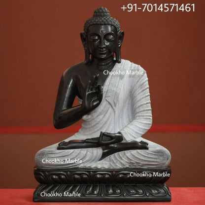 Black Marble Buddha