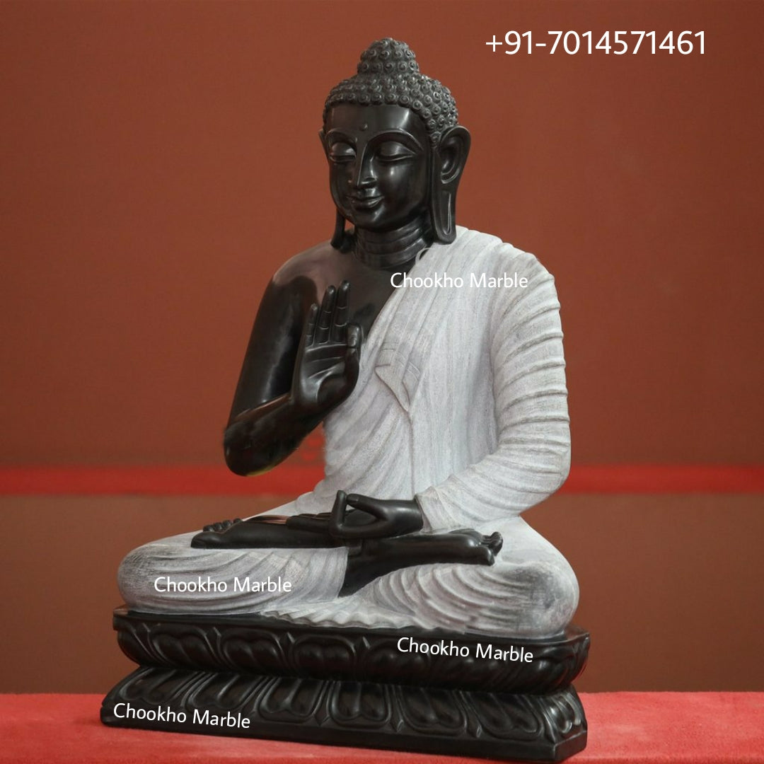Black Marble Buddha
