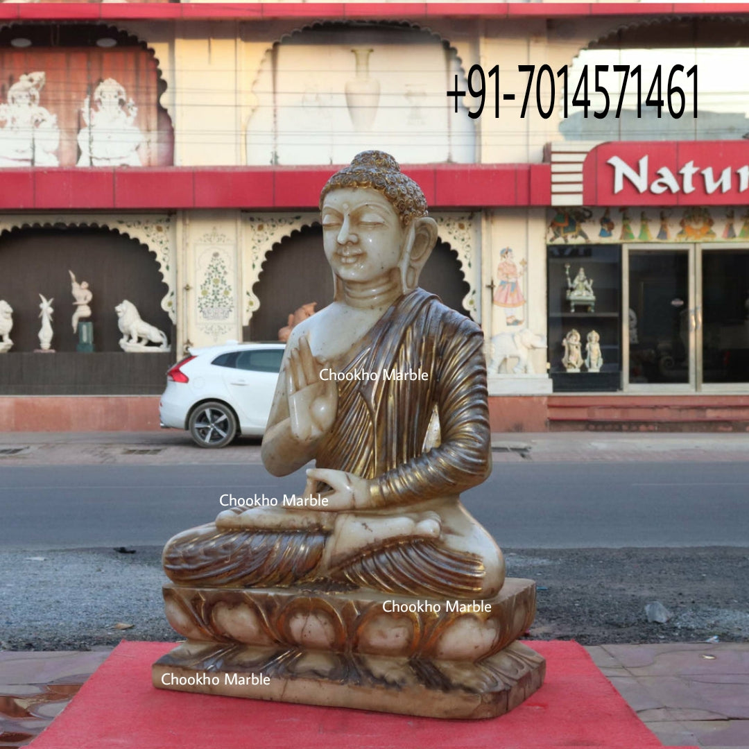 Large Marble Buddha Statue